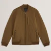 MAILINS Diamond Quilted Zip Bomber Jacket