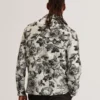 MAIRIS Shaded Floral Print Jacquard Overshirt