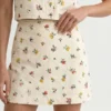 MARGARET Wildflower Embroidered Mini Skirt