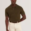 MAVIK Short Sleeve Twist Stitch Detail Polo