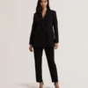 MERIOT Bonded Lace Slim Tailored Trousers