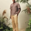 MERRIK Relaxed Geo Stitch Short Sleeve Shirt