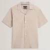 MERRIK Relaxed Geo Stitch Short Sleeve Shirt