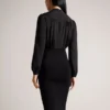 MERSEA Knitted Pencil Midi Dress