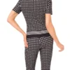 MIDGE Geometric Short Sleeve Knit Top MIDGE Geometric Short Sleeve Knit Top