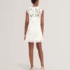MIIKKA Crochet Sleeveless Mini Shift Dress