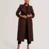 MINDEE Wool Rich Hourglass Longline Wrap Coat