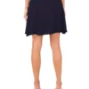 MINI SKIRT WITH POINTELLE & RIB Navy