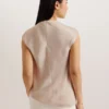 MISRINA Sleeveless Satin Blouse