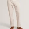 MOBEDO Houndstooth Cotton Linen Tapered Trousers