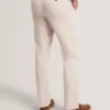 MOBEDO Houndstooth Cotton Linen Tapered Trousers
