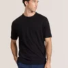MODERN VISCOSE BLEND CREW Black