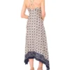 MOIRA Tile Print Strappy Asymmetric Midi Dress MOIRA Tile Print Strappy Asymmetric Midi Dress