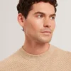 MONYA Textured Stitch Marled Knit Jumper