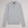 MORAR Long Sleeve T Stitch Knitted Polo