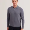 MORAR T Knit Long Sleeve Polo Top