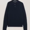 MORAR T Knit Long Sleeve Polo Top