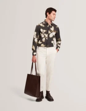 MOSES Tapered Cotton Stretch Twill Pants