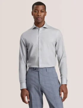 NANTUCKET Dobby Stretch Cotton Slim Fit Shirt