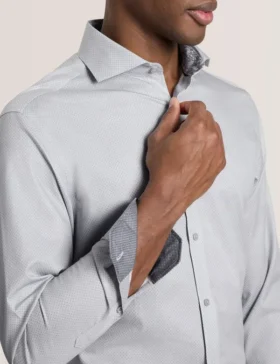 NANTUCKET Dobby Stretch Cotton Slim Fit Shirt
