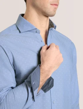 NANTUCKET Dobby Stretch Cotton Slim Fit Shirt