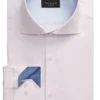 NANTUCKET Geo Texture Stretch Cotton Slim Fit Shirt