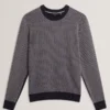 NEOPOTI Contrast Stitch Knit Cotton Polo Shirt