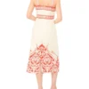 NOEMI Printed Detail Strappy Linen Sundress