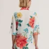NYMPHA Floral Short Sleeve Oversized Blazer