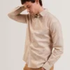 OCANIA Faded Floral Cotton Long Sleeve Shirt