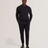 ORLAITE Waffle Knit Crew Neck Sweatshirt