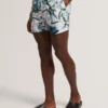 PALMDLE Floral Stripe Elasticated Swim Shorts