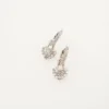 PARI Pave Crystal Padlock Huggie Earrings