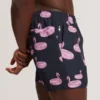 POMONNA Flamingo Print Drawstring Swim Shorts