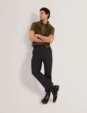 PORTYAL Tapered Stretch Cotton Cargo Pants