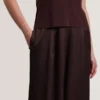 RAYYNA Wide Leg Satin Jumpsuit With Knitted Tank RAYYNA Wide Leg Satin Jumpsuit With Knitted Tank