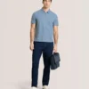 RIB ZIP POLO Ribbed Zip Polo