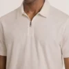 RIB ZIP POLO Ribbed Zip Polo