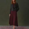 RIYOZE Wrap Front Cropped Leather Jacket