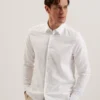 ROMEOS Regular Fit Cotton Linen Long Sleeve Shirt