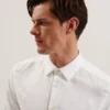 ROMEOS Regular Fit Cotton Linen Long Sleeve Shirt