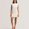 RONDHER Rose Button Wool Knit Tank Top