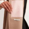 ROSE Mid Length Belted Wool Wrap Coat