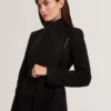 ROSESS Short Belted Wool Wrap Coat
