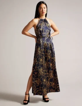 ROXIELL Halter Maxi Dress