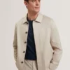 RUBINOJ Smart Woven Cotton Harrington Jacket