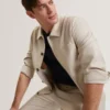 RUBINOJ Smart Woven Cotton Harrington Jacket