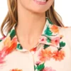 SADIE Floral Drop Waist Mini Shirt Dress