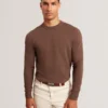 SAINSY Branded Texture Crew Neck Jumper