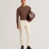 SAINSY Branded Texture Crew Neck Jumper